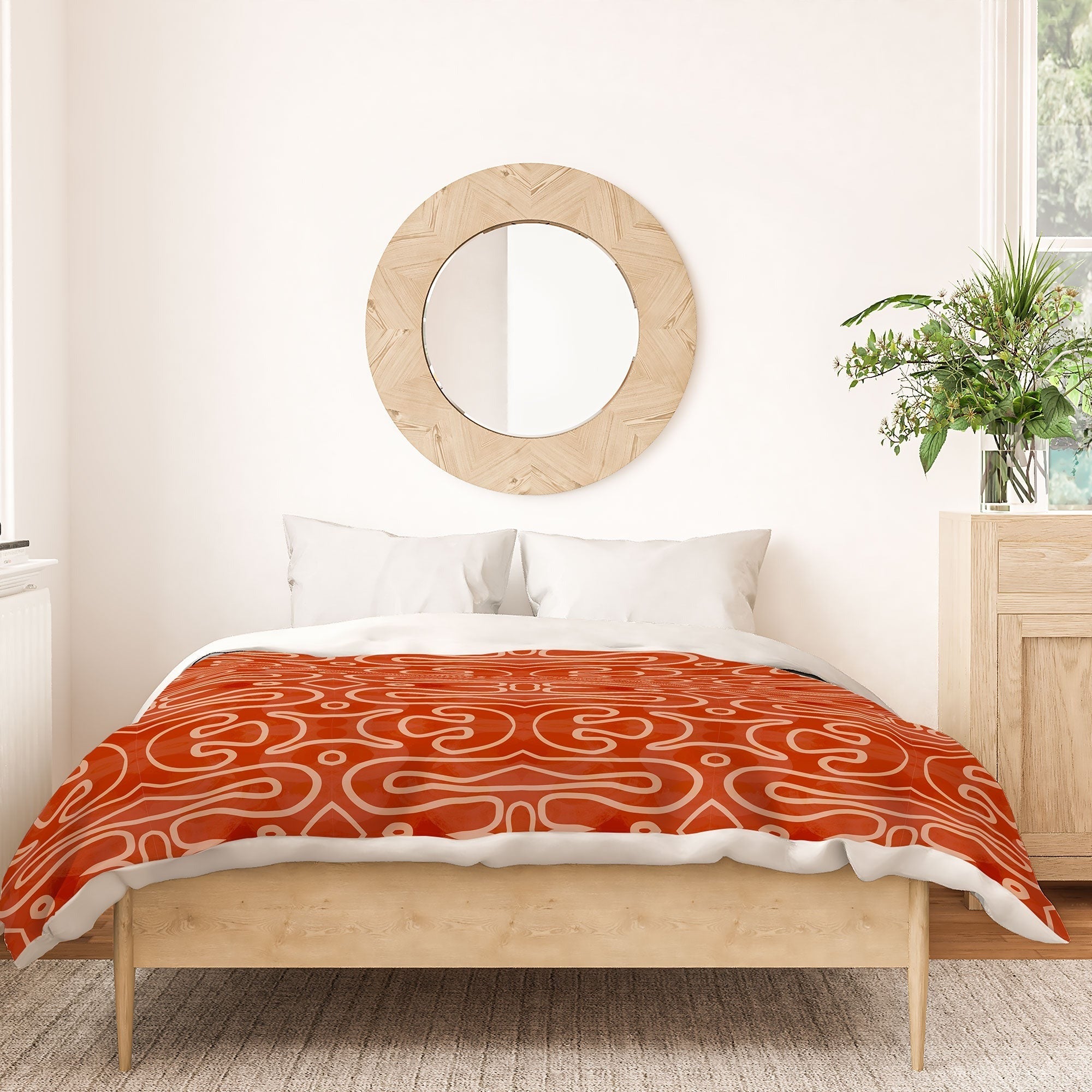 Mirimo Venexiana Burnt Orange Duvet Cover