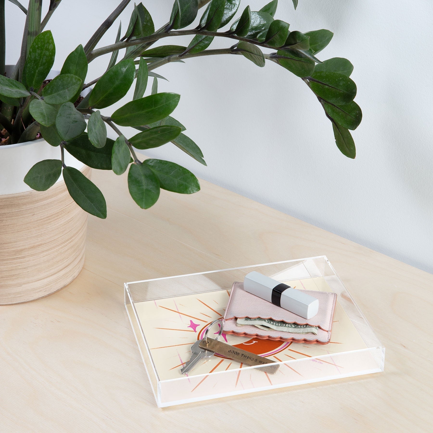 Little Om Celestial Moon cream Acrylic Tray