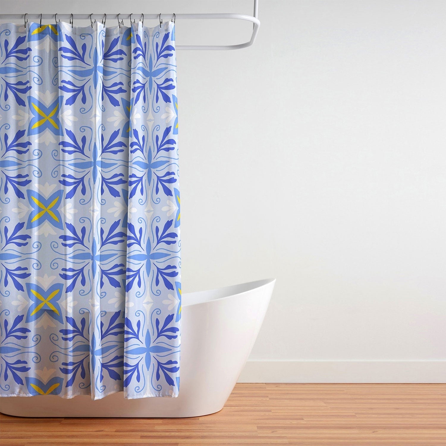 Design by Spark Dolce Vita Flourish Tile Shower Curtain