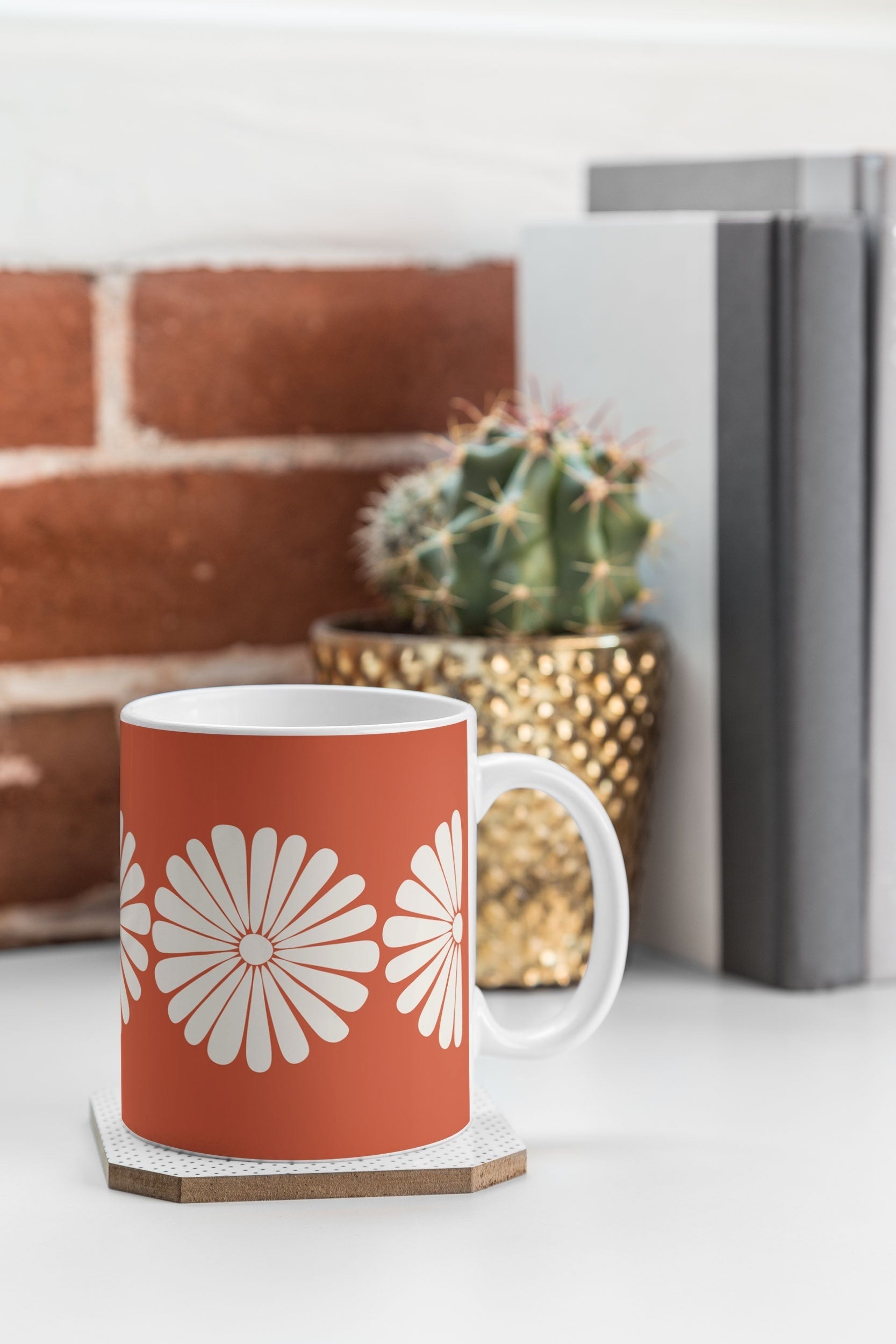 Colour Poems Retro Daisy XV Coffee Mug