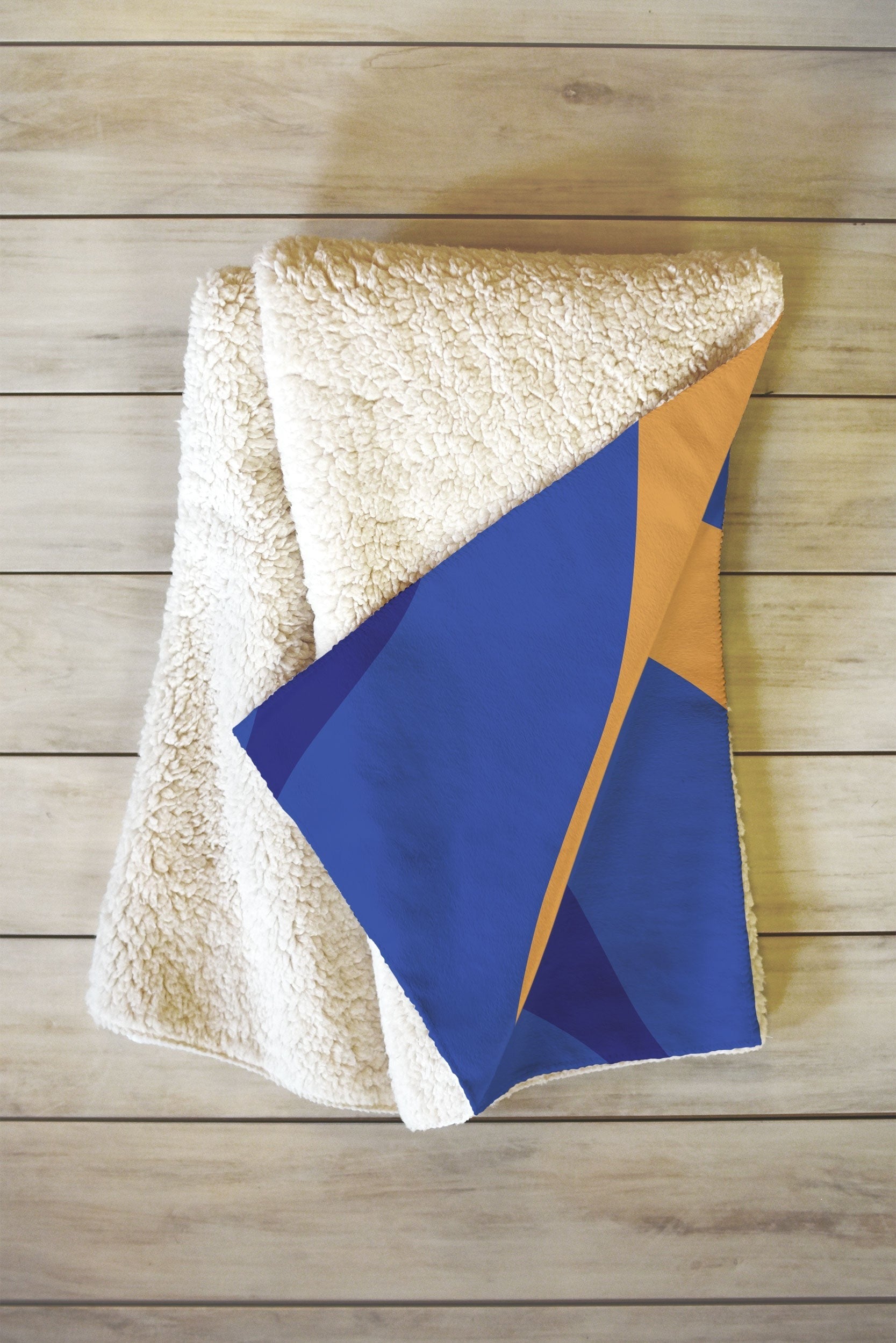 Camilla Foss Pebbles in Stream Fleece Throw Blanket