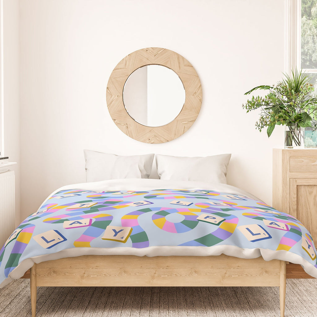 Design by Spark Scrabble Board Game Night Duvet Cover