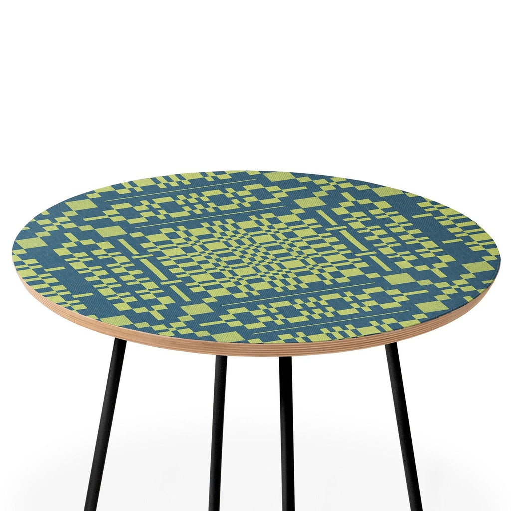 Marta Barragan Camarasa Nostalgic Grid Design Round Side Table