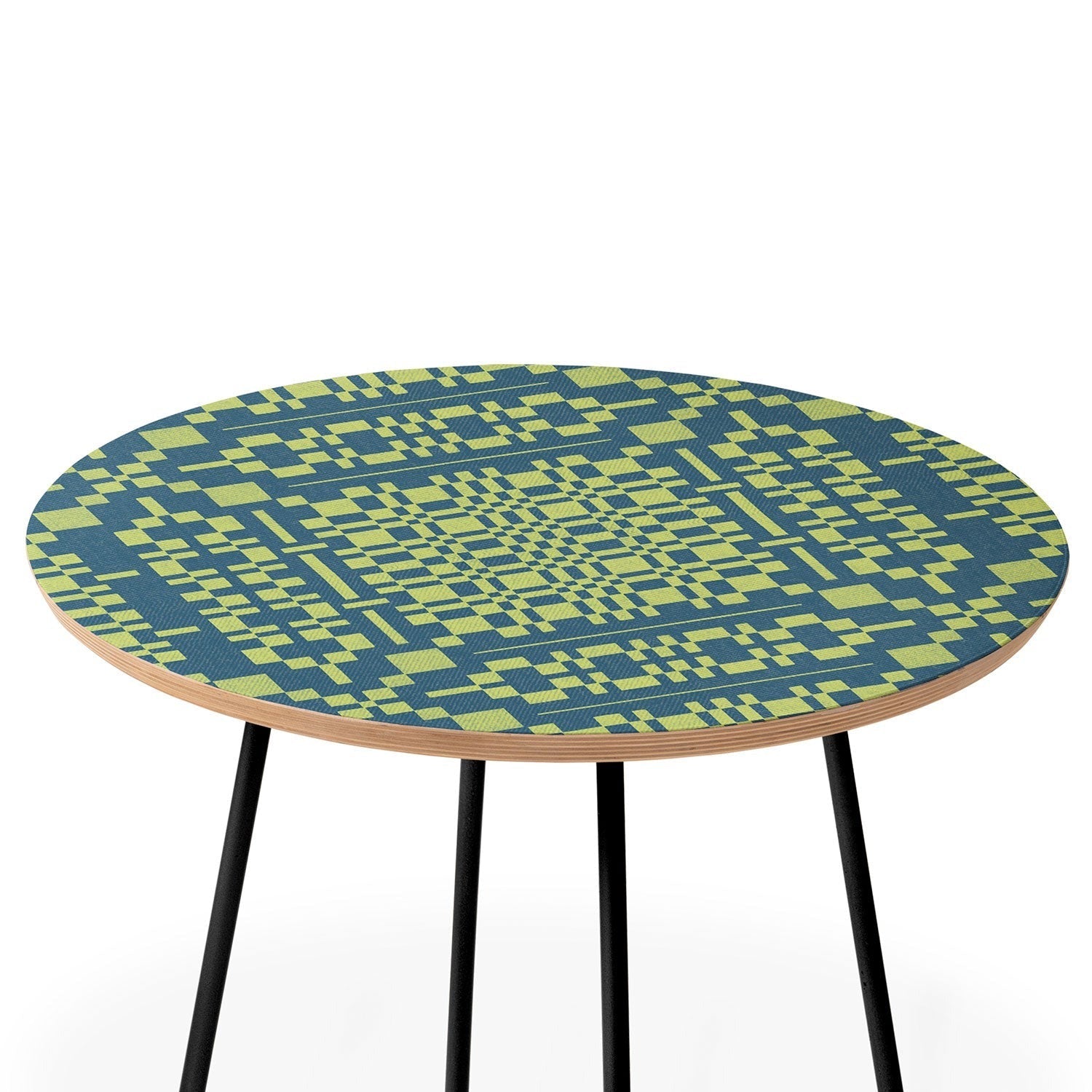 Marta Barragan Camarasa Nostalgic Grid Design Round Side Table