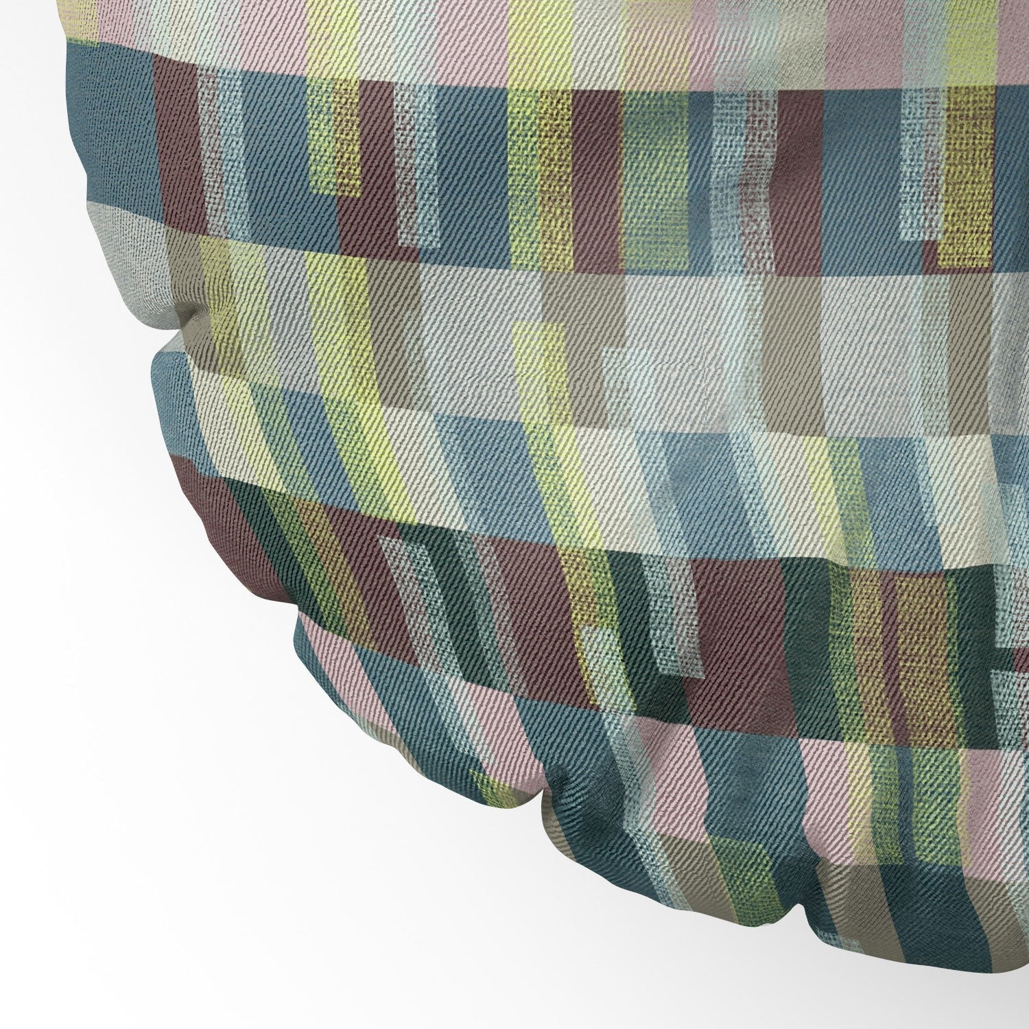 Marta Barragan Camarasa Dynamic Linear Blocks Floor Pillow Round