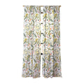 Ninola Design Botanic Retreat Tropical Jungle Leaves Botanical Green Orange Sheer Non Repeat