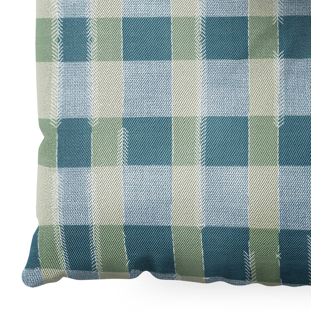Marta Barragan Camarasa Country Style Checks Floor Pillow Square