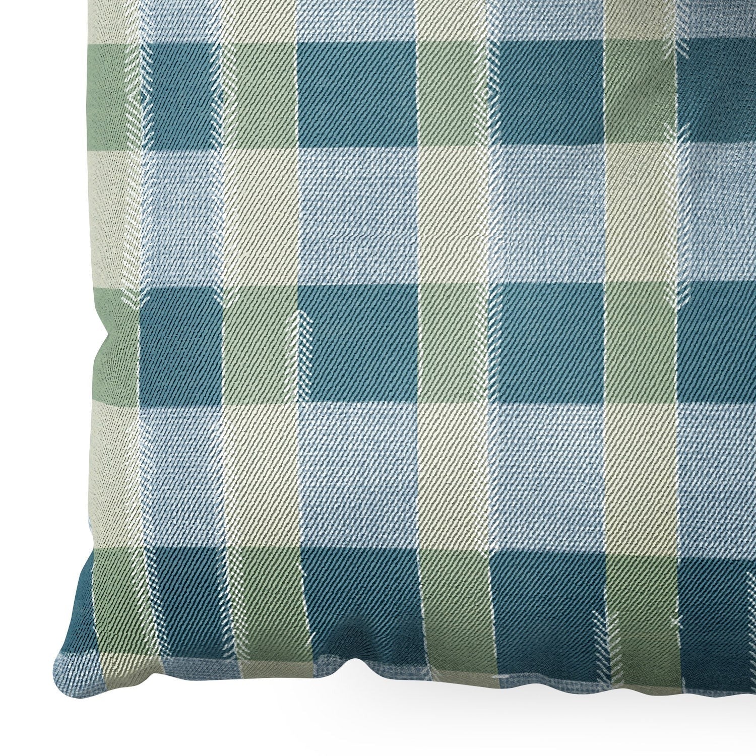Marta Barragan Camarasa Country Style Checks Floor Pillow Square