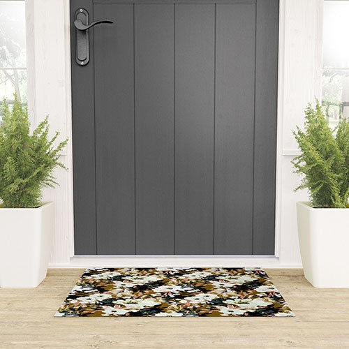 Marta Barragan Camarasa Romantic Floral Fusion Welcome Mat