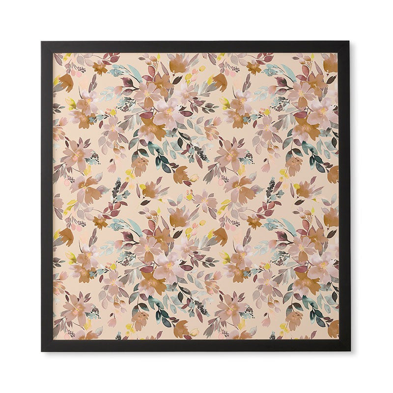 Ninola Design Botanic Retreat Floral Oleander Whimsical Soft Pink Framed Wall Art