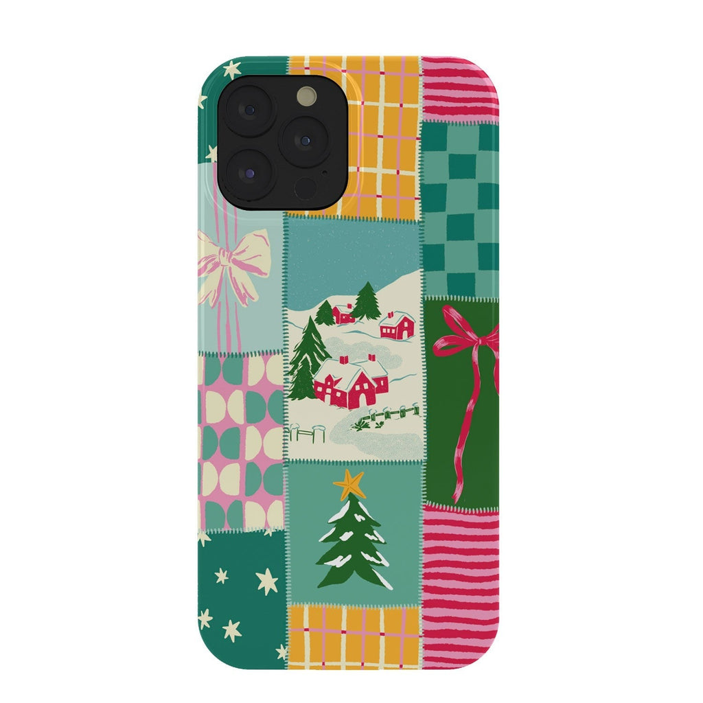 LouBruzzoni Cozy Christmas Patchwork Phone Case