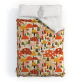 Valeria Frustaci autumnal mushrooms Comforter