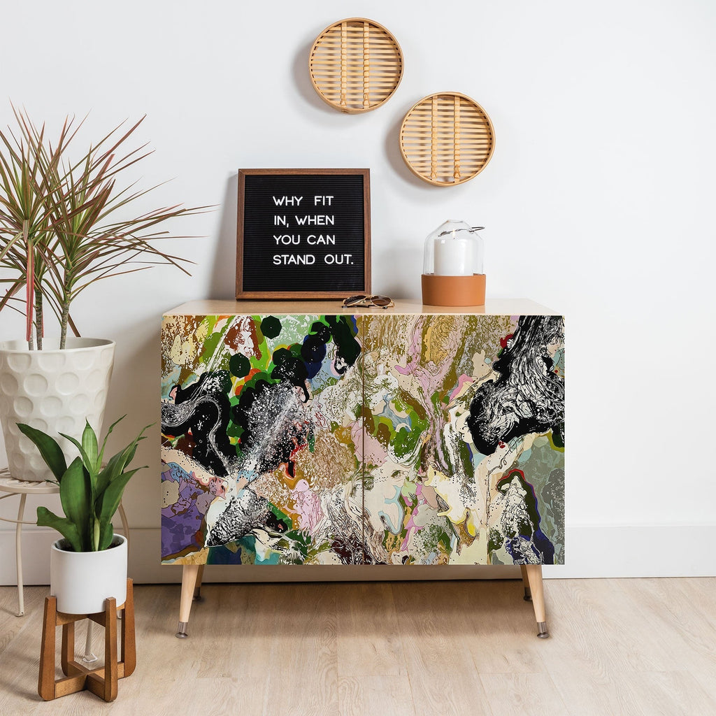 83 Oranges Echoes Beneath the Surface Credenza