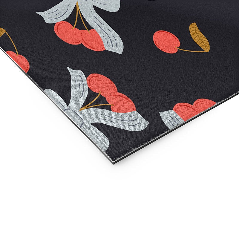 Jennifer Labre Cherries and Bows Welcome Mat