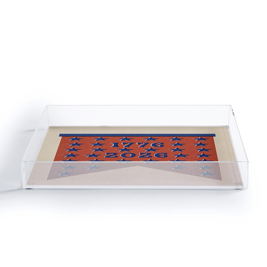 DENY Designs Star Banner Acrylic Tray