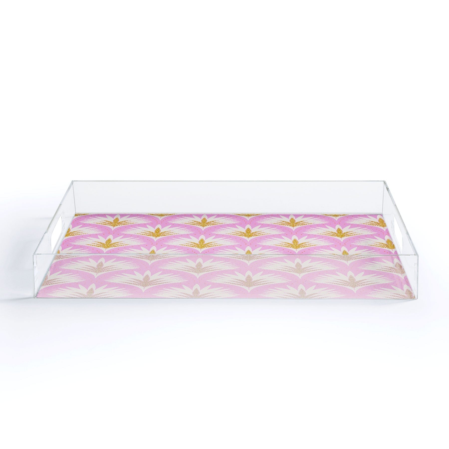Jennifer Labre Pink Palmetto Acrylic Tray