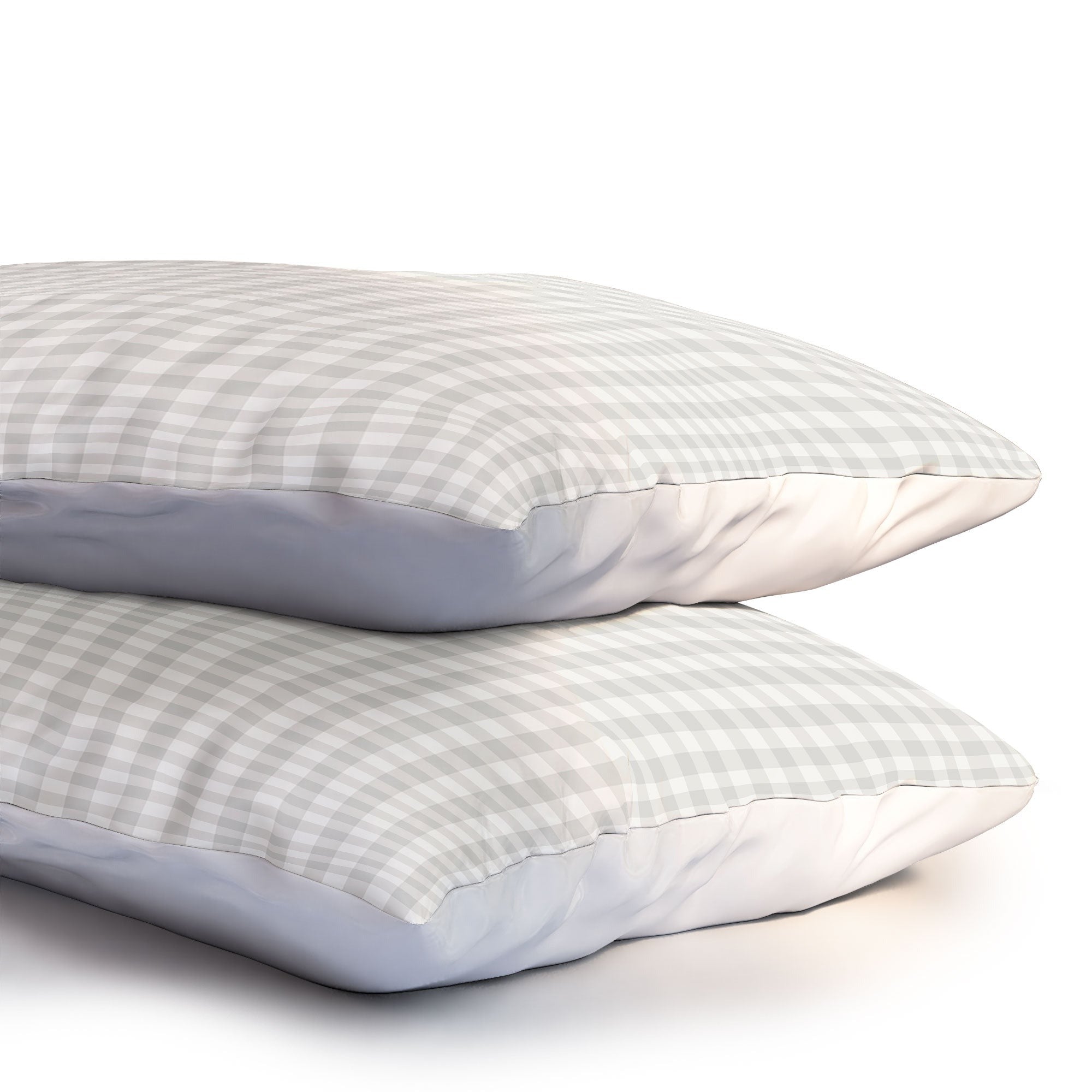 Colour Poems Gingham Plaid Pattern Cloud White Pillow Shams