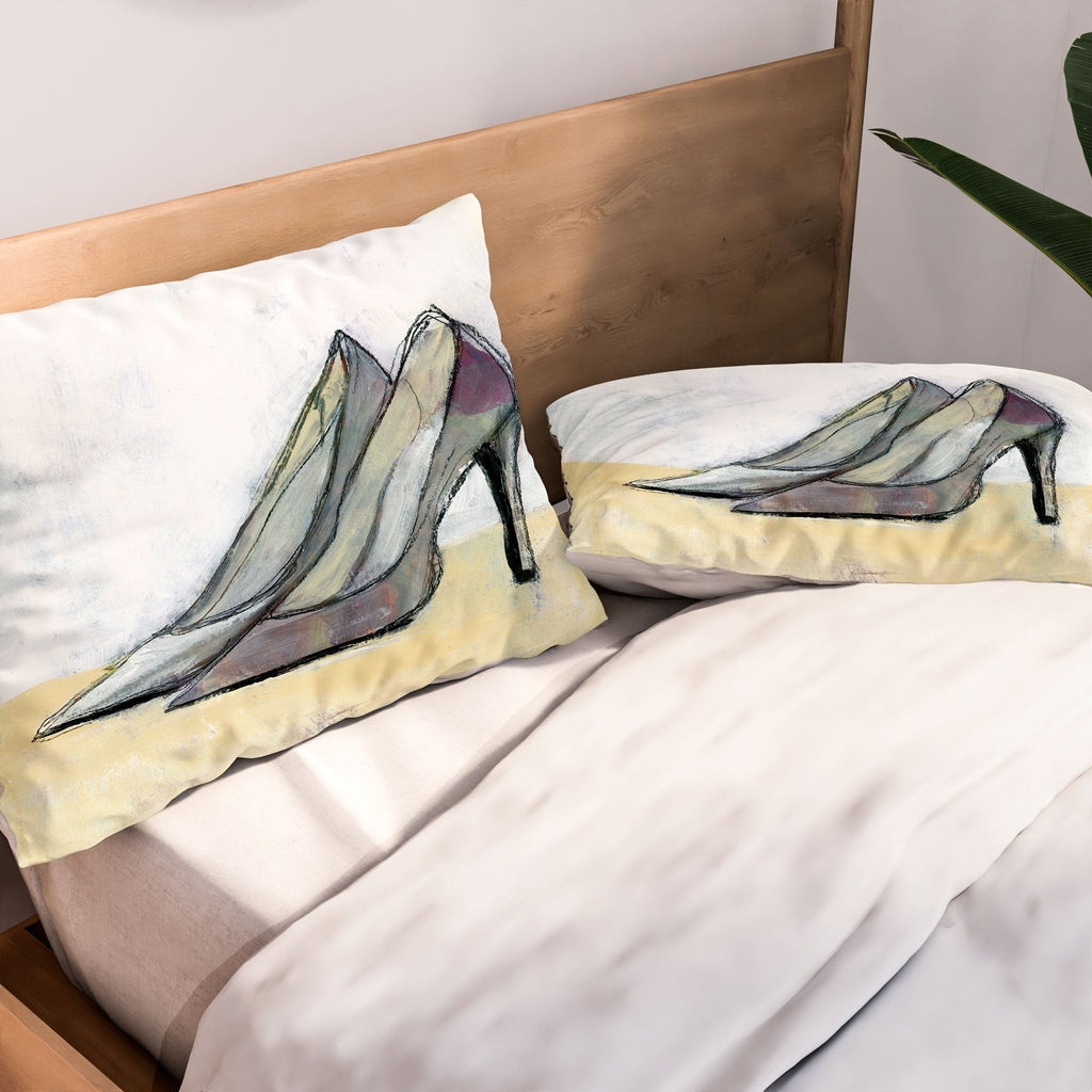 Sophia Buddenhagen Grey Stiletto Pillow Shams