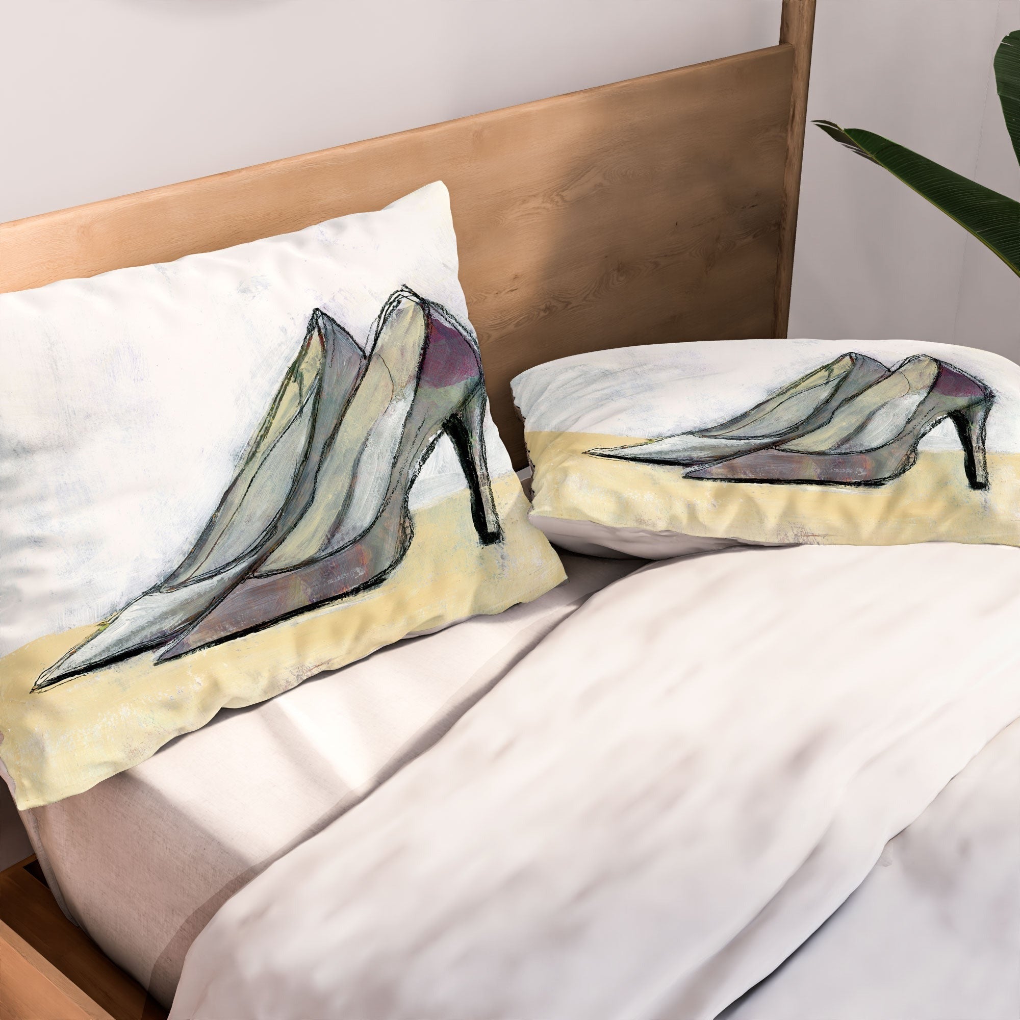 Sophia Buddenhagen Grey Stiletto Pillow Shams