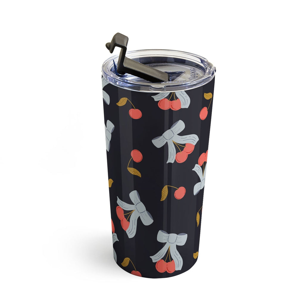 Jennifer Labre Cherries and Bows Travel Mug