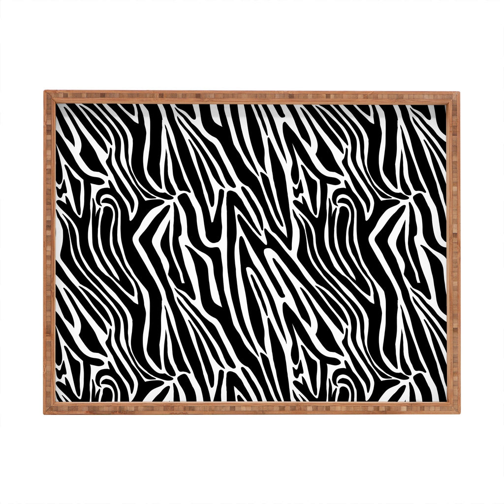 Jennifer Labre Wild Zebra Rectangular Tray