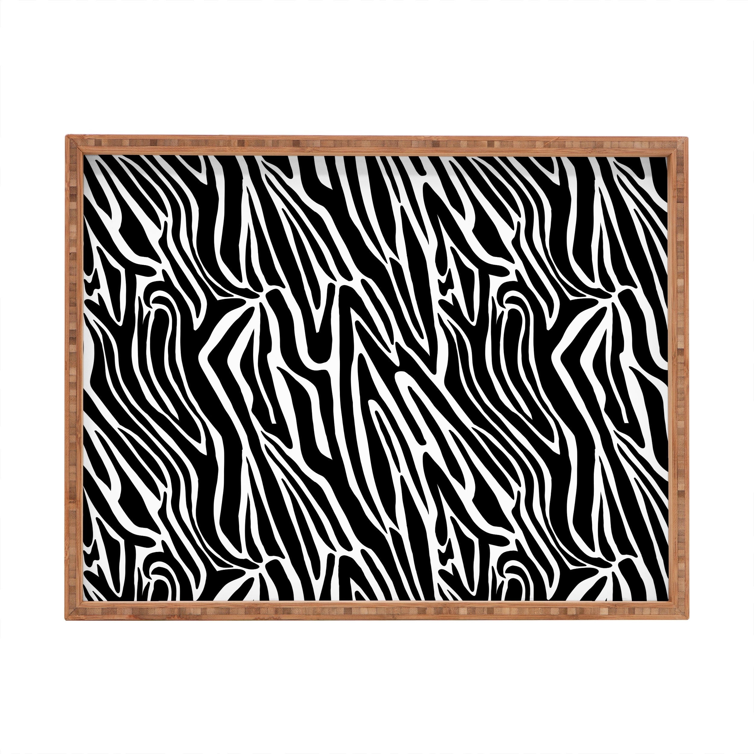 Jennifer Labre Wild Zebra Rectangular Tray