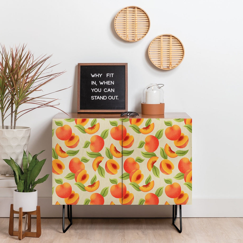 Jessica Molina Peach Pattern Credenza