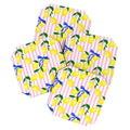 Design by Spark Zesty Lemons and Stripes Coaster Set