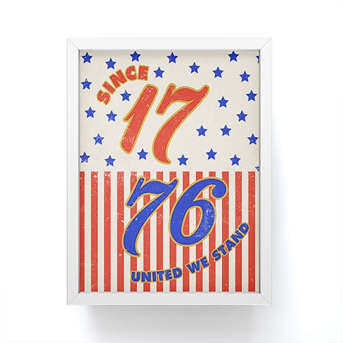 DENY Designs 1776 Stars Framed Mini Art Print
