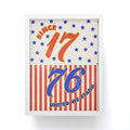 DENY Designs 1776 Stars Framed Mini Art Print