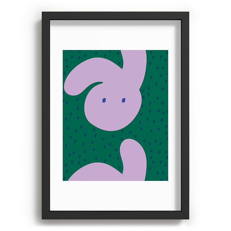 Camilla Foss Pebbles and Rabbit Recessed Framing Rectangle