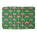 Design by Spark Pink Palm Tree Oasis Memory Foam Bath Mat