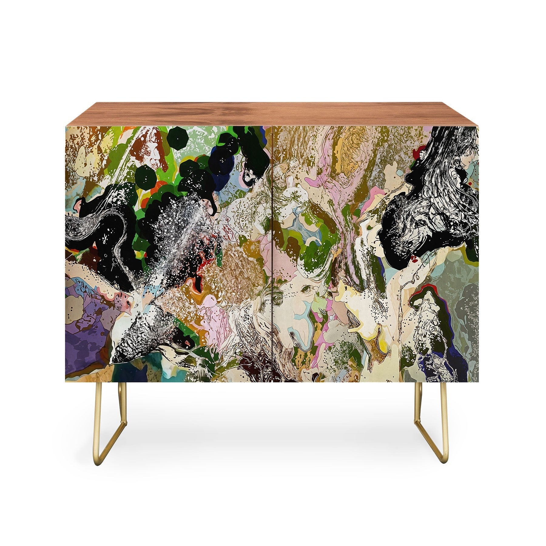 83 Oranges Echoes Beneath the Surface Credenza