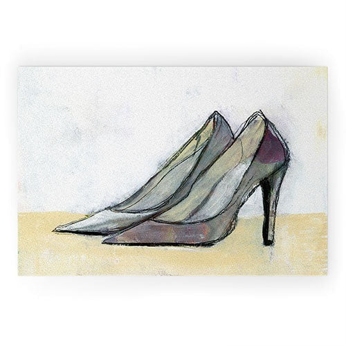 Sophia Buddenhagen Grey Stiletto Welcome Mat
