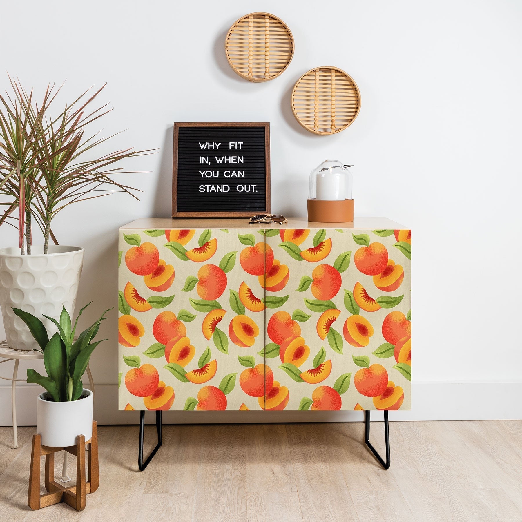 Jessica Molina Peach Pattern Credenza