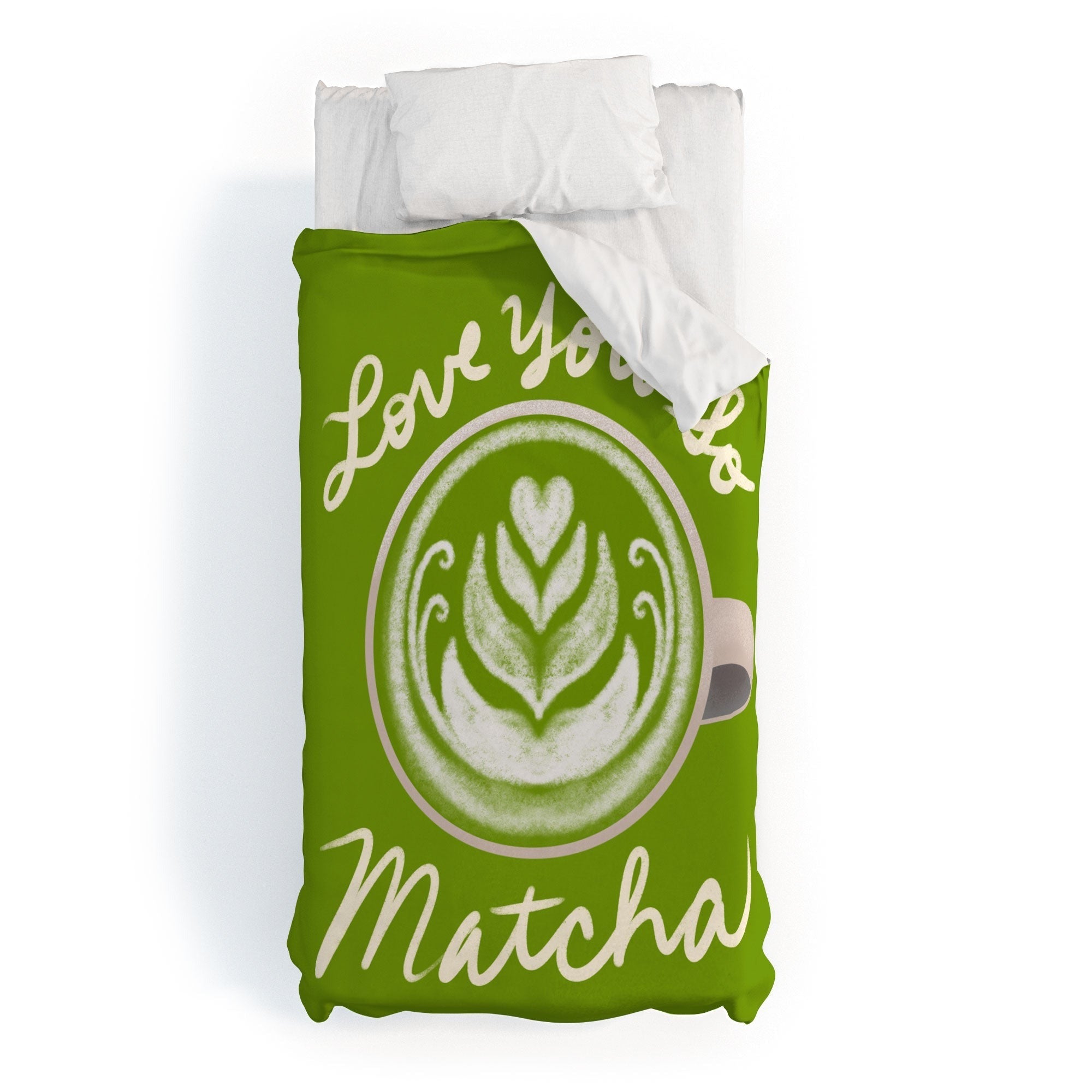 Design by Spark Love You So Matcha Duvet Cover