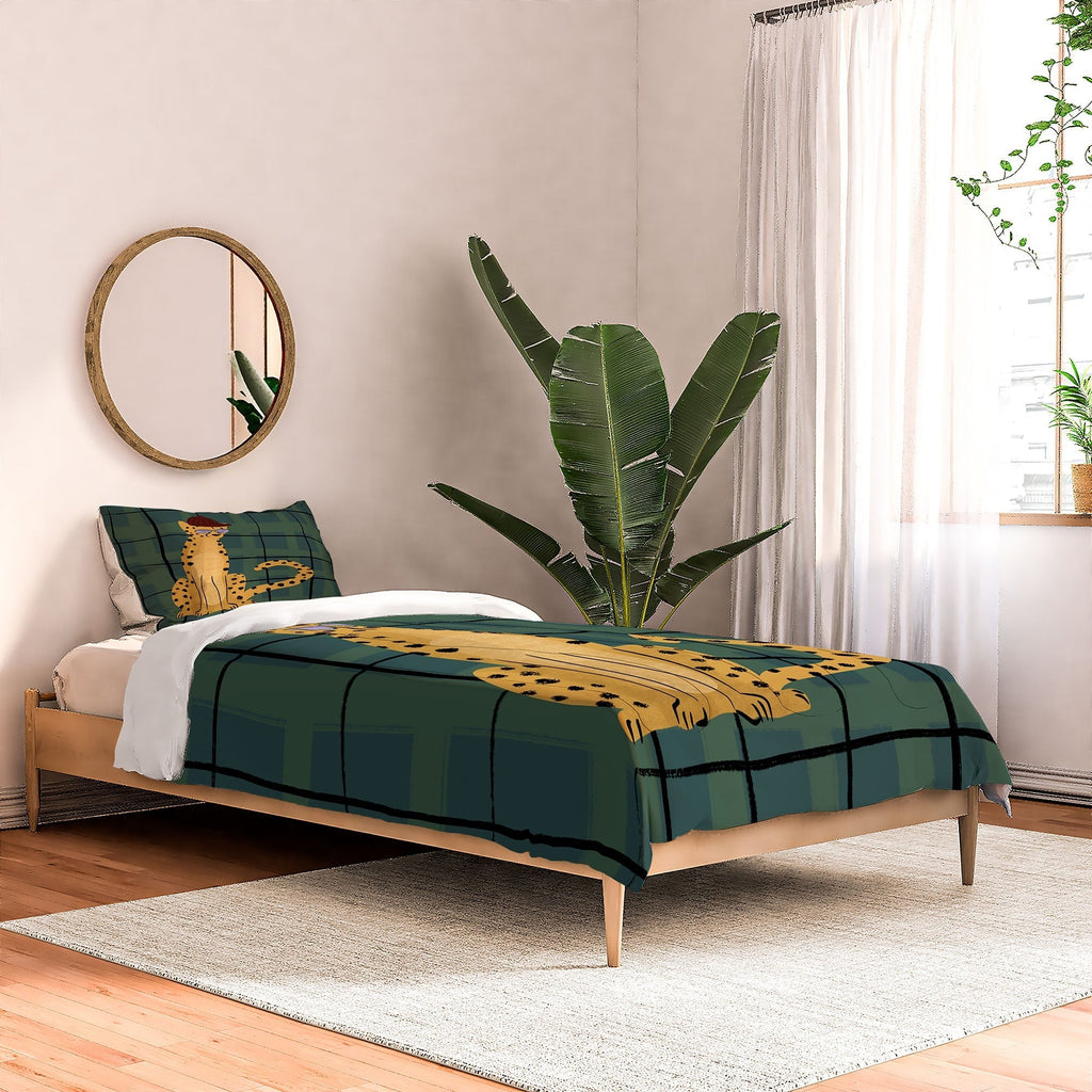 Design by Spark Cheetah Cool Cat Comforter