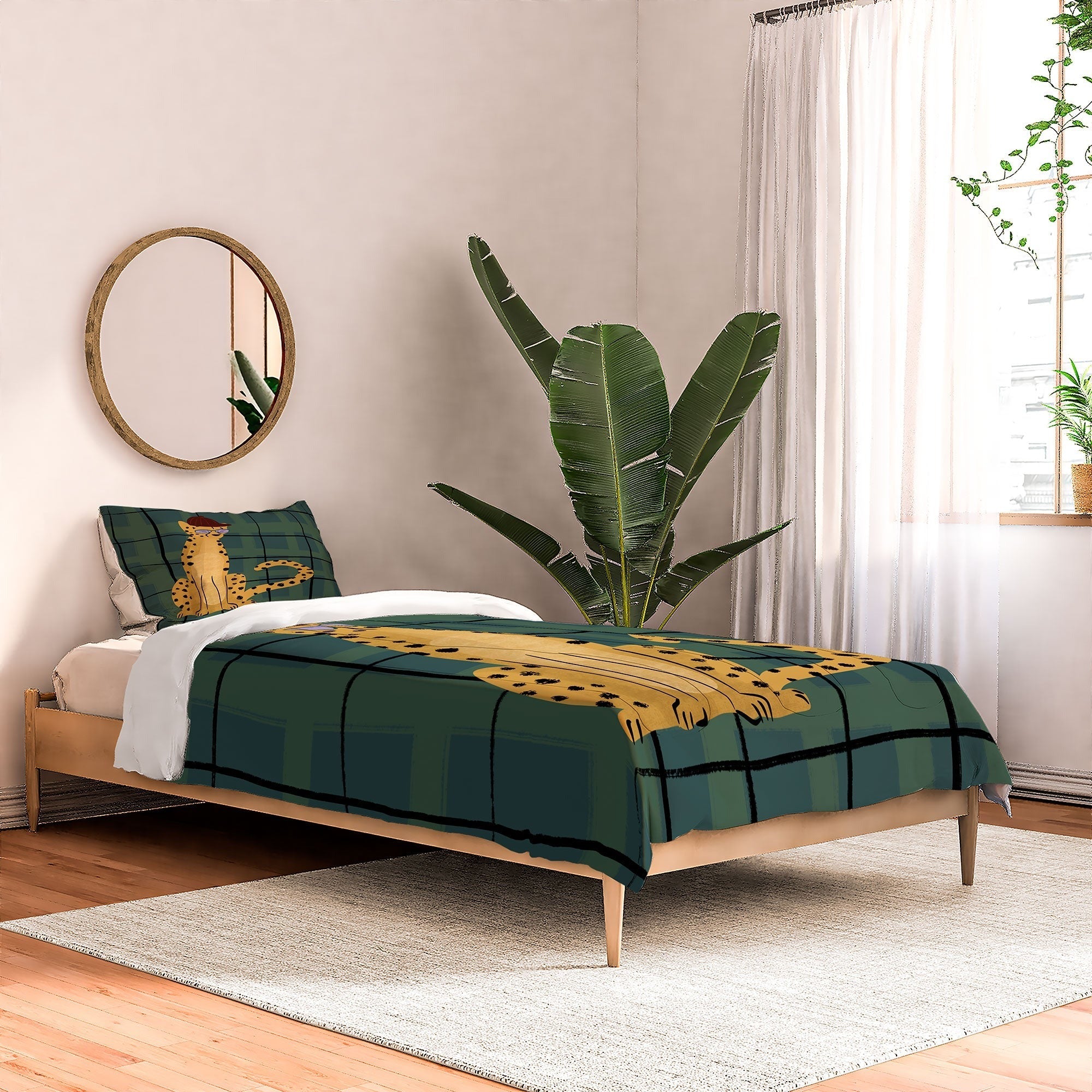 Design by Spark Cheetah Cool Cat Comforter