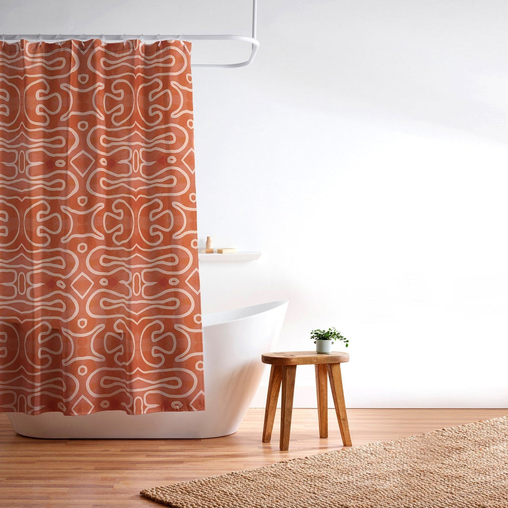 Mirimo Venexiana Burnt Orange Shower Curtain