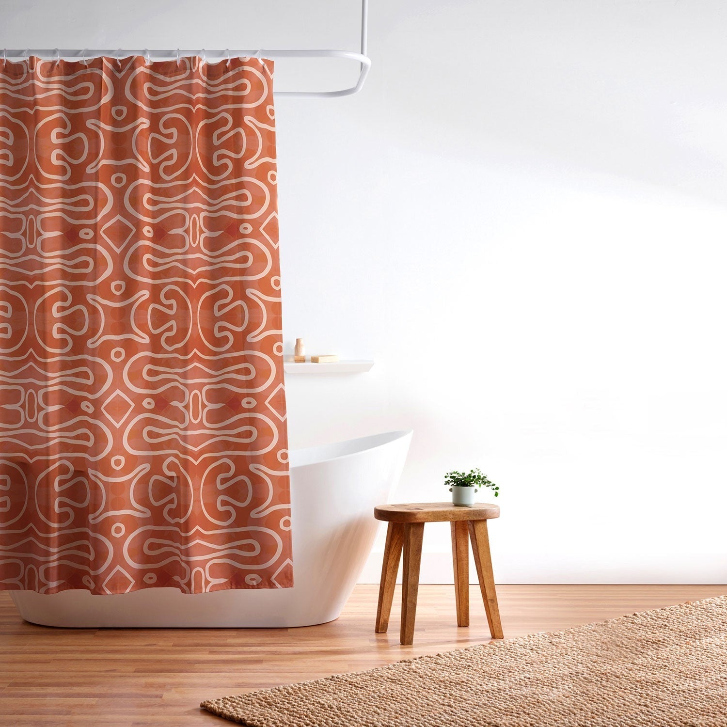 Mirimo Venexiana Burnt Orange Shower Curtain