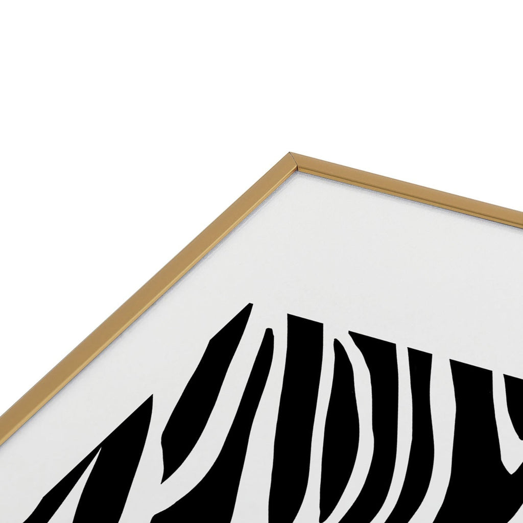 Jennifer Labre Wild Zebra Metal Framed Art Print