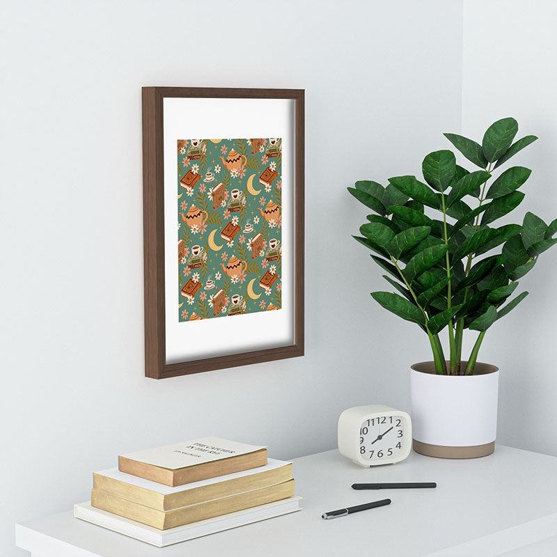 Avenie Moonlit Reading Nook I Recessed Framing Rectangle