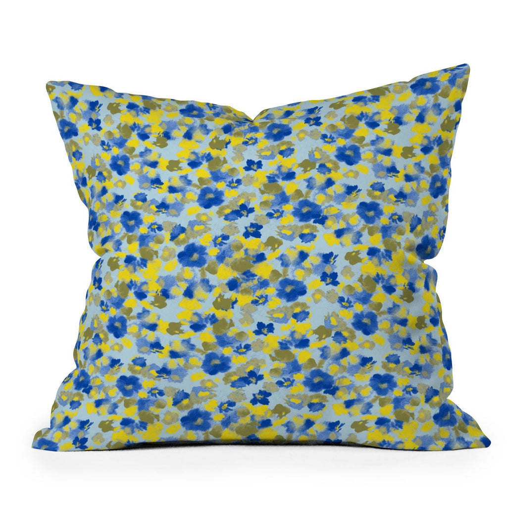 Gabriela Fuente Day Dreaming Watercolor Outdoor Throw Pillow