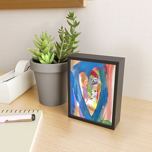 Natalie Baca Lucky in Love Framed Mini Art Print