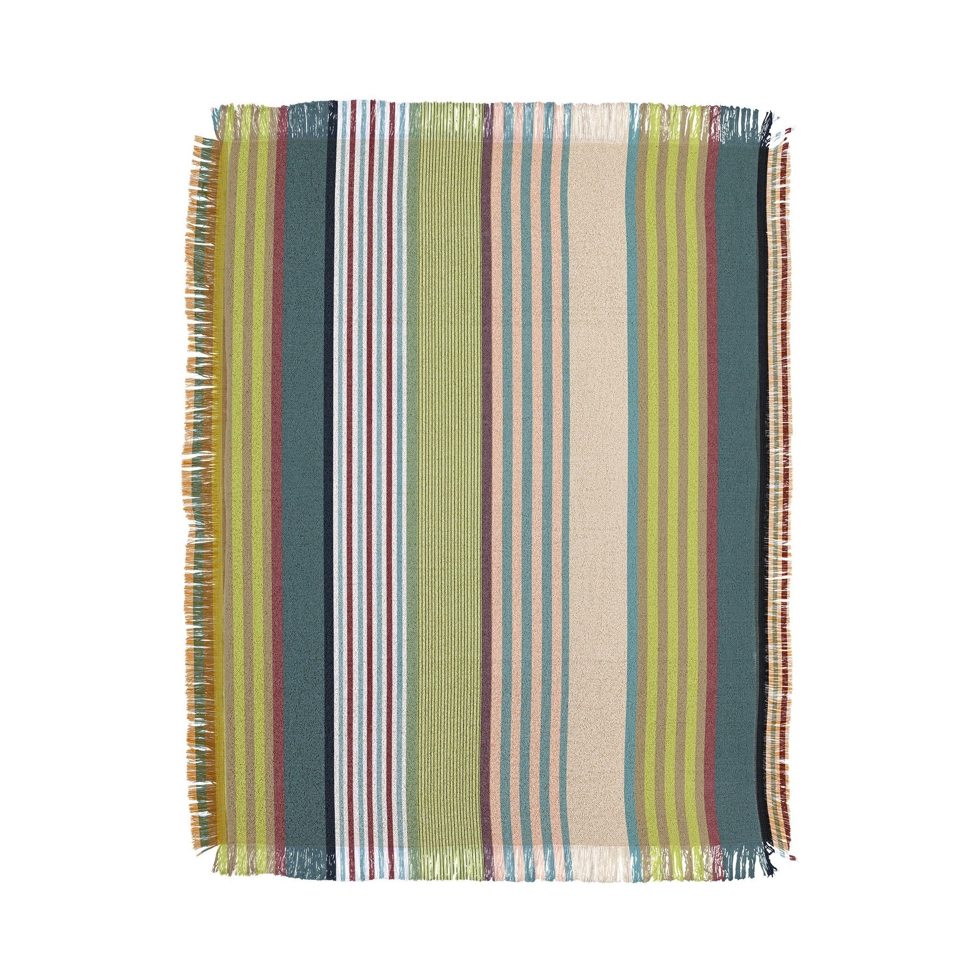 Marta Barragan Camarasa Colorful Stripe Delight Throw Blanket