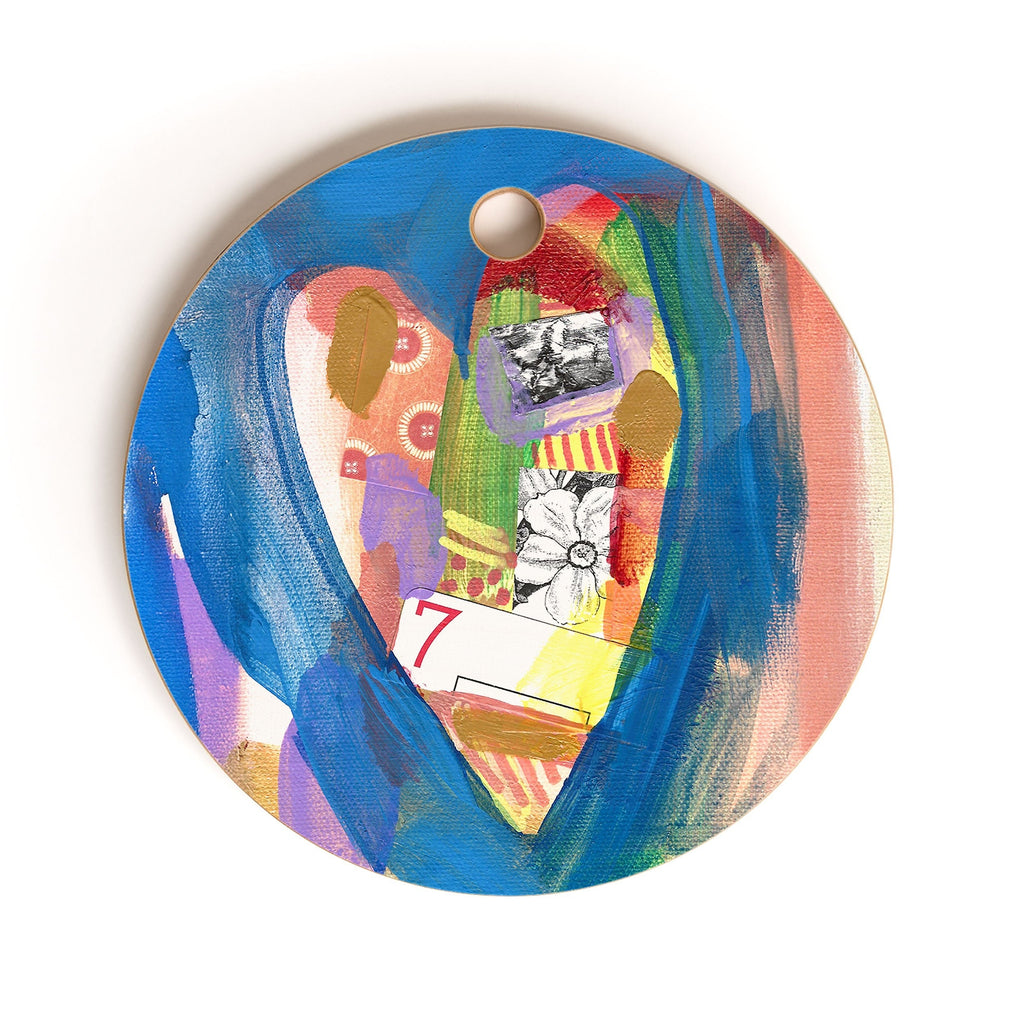 Natalie Baca Lucky in Love Cutting Board Round
