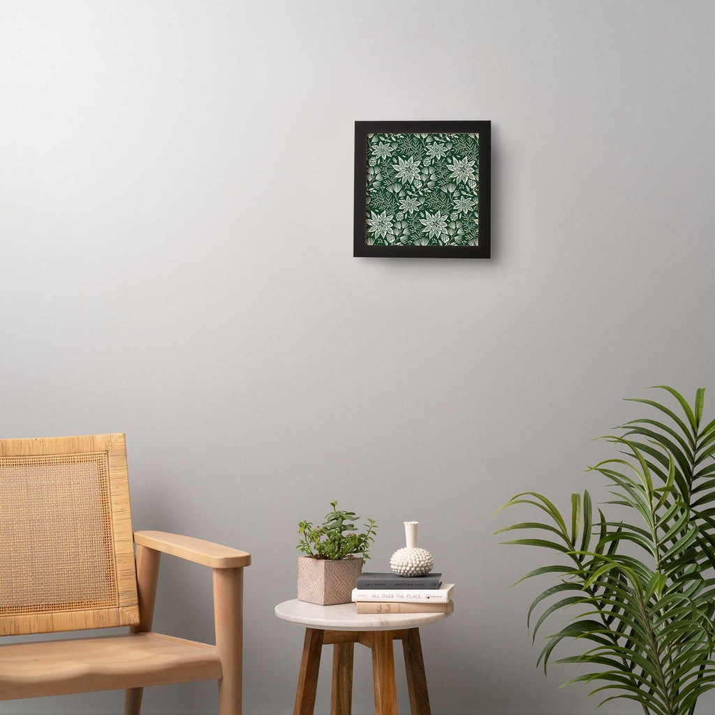 Pimlada Phuapradit Christmas Poinsettia Framed Wall Art