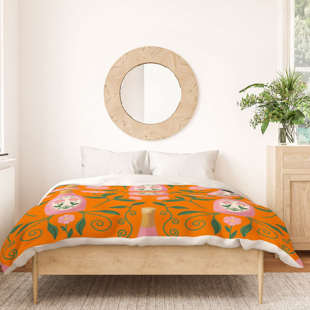 Design by Spark Rose Bubbly And Florals Duvet Cover