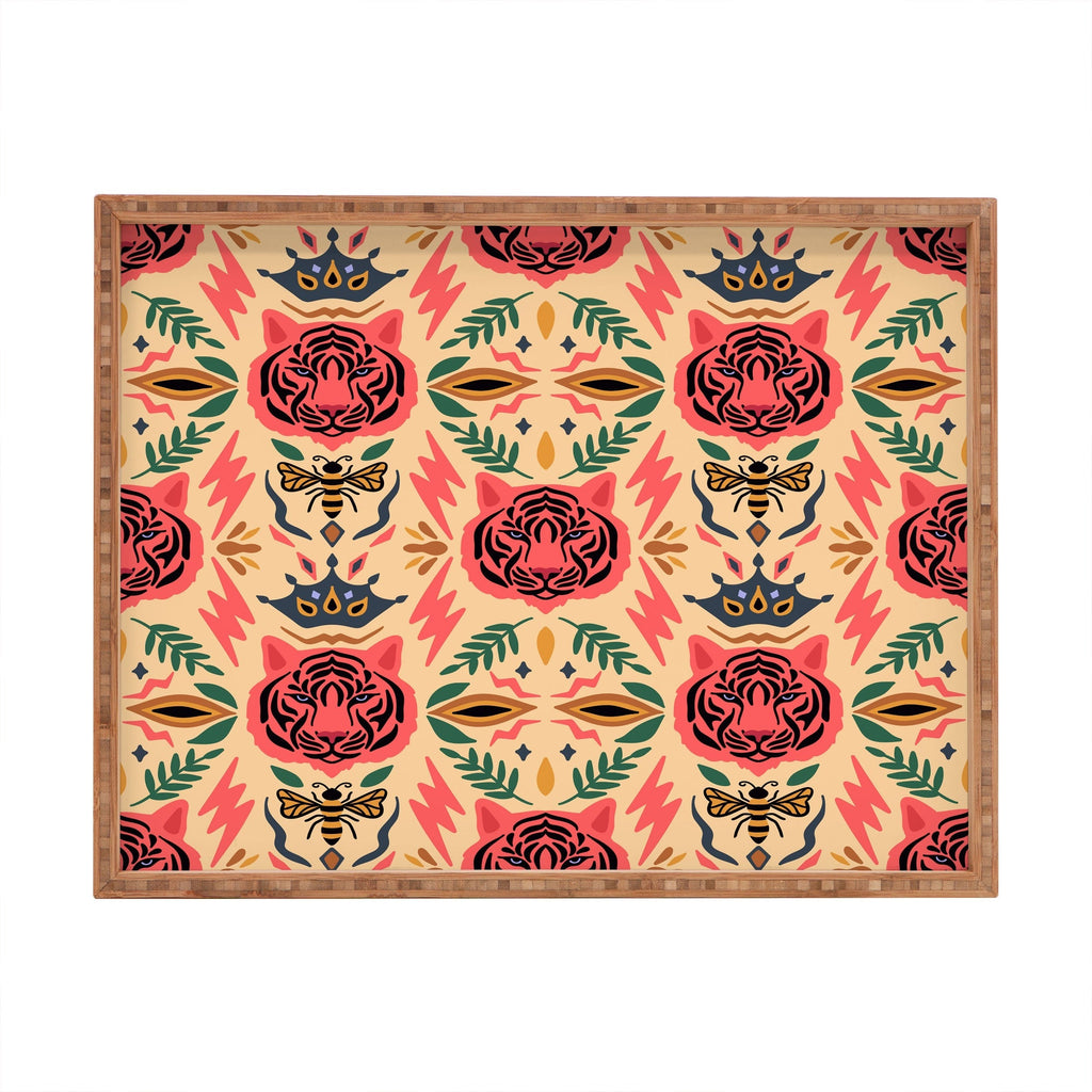 Design by Spark Tigress Queen Bee Rectangular Tray