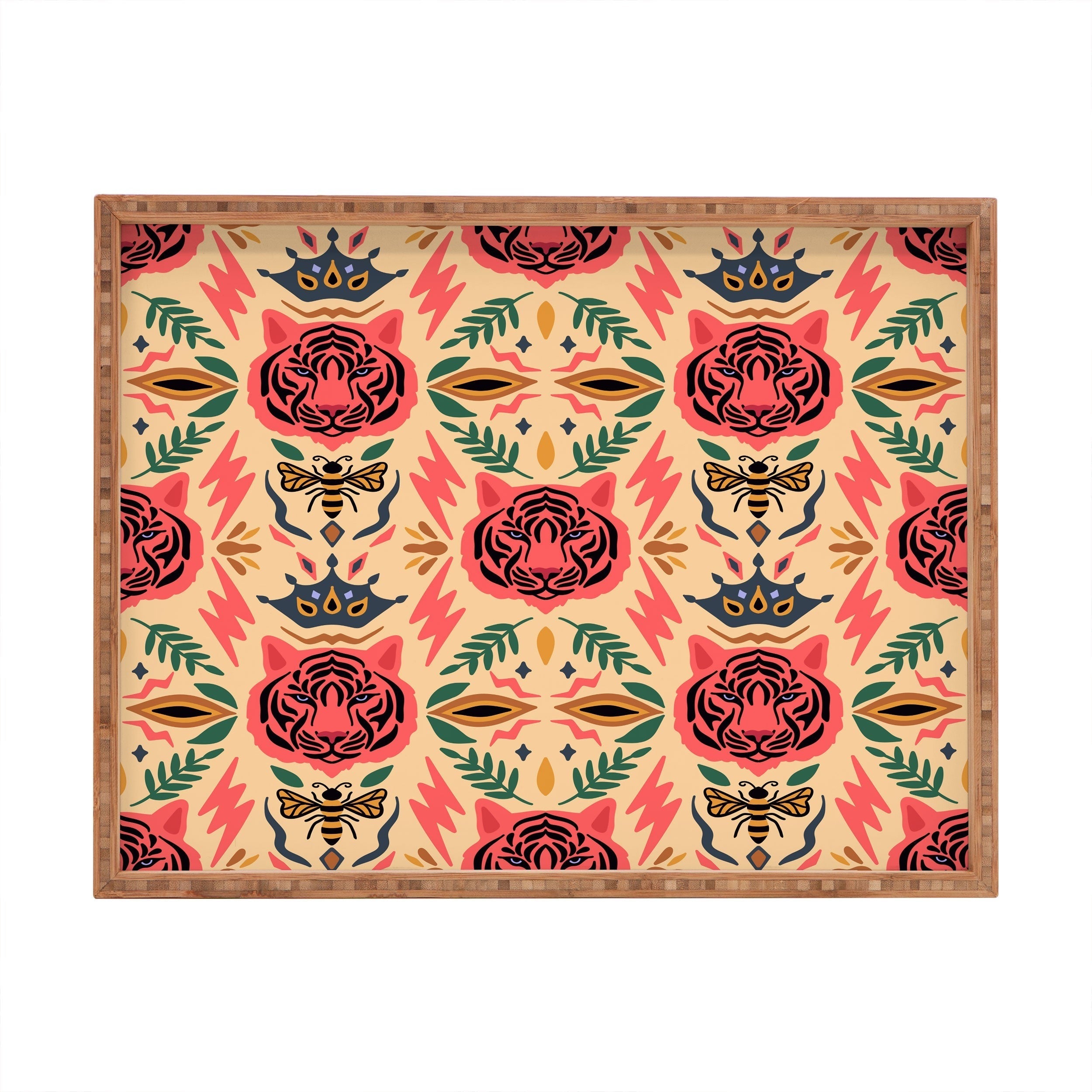 Design by Spark Tigress Queen Bee Rectangular Tray